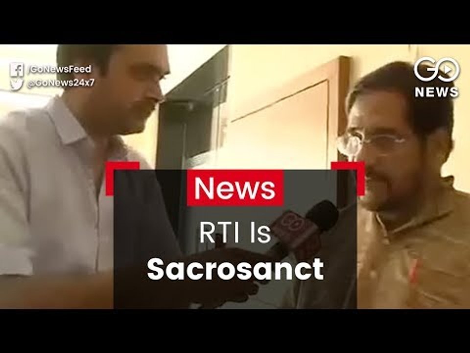 Right To Information Sacrosanct