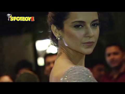 Kangana Ranaut flaunted her tattoo at a Wedding Reception | SpotboyE