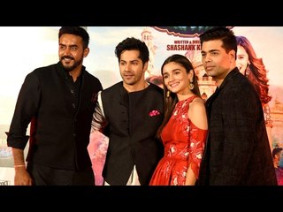 Download Video: Varun Dhawan, Alia Bhatt, Karan Johar at  Badrinath Ki Dulhania Trailer Launch | SpotboyE