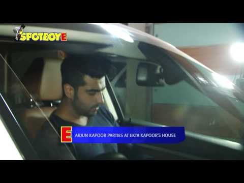 Arjun Kapoor Parties at Ekta Kapoor's House | SpotboyE