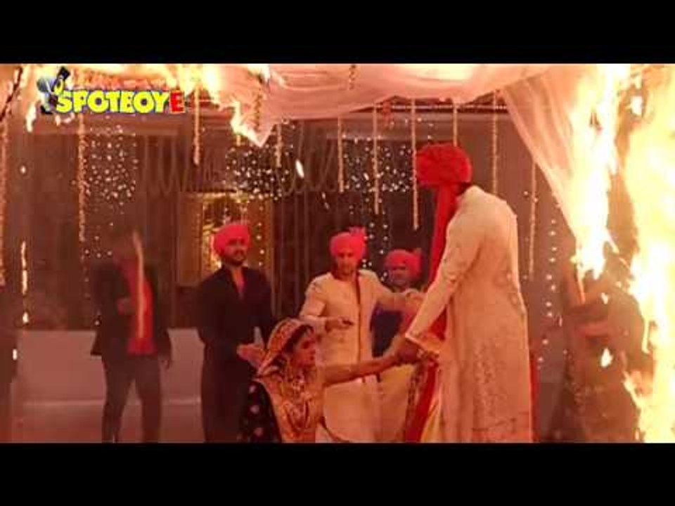 OMG! Fire on the sets of Beyhadh, Kushal Tandon Saves Jennifer Winget  | TV | SpotboyE