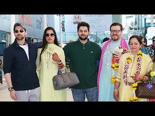 Newly Weds Neil Nitin Mukesh and Rukmini Spotted at Mumbai Airport | SpotboyE