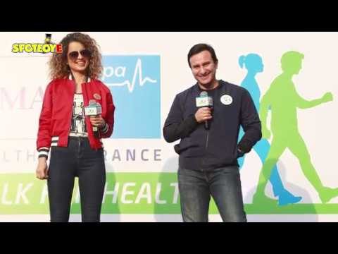 SPOTTED: Saif Ali Khan and Kangana Promoting Rangoon in full swing | SpotboyE