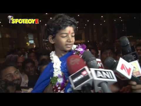 LION Star Sunny Pawar Returns to India after Winning Oscars 2017 | SpotboyE