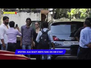 Alia Bhatt snapped post gym obliging some fans on her birthday with a selfie | SpotboyE