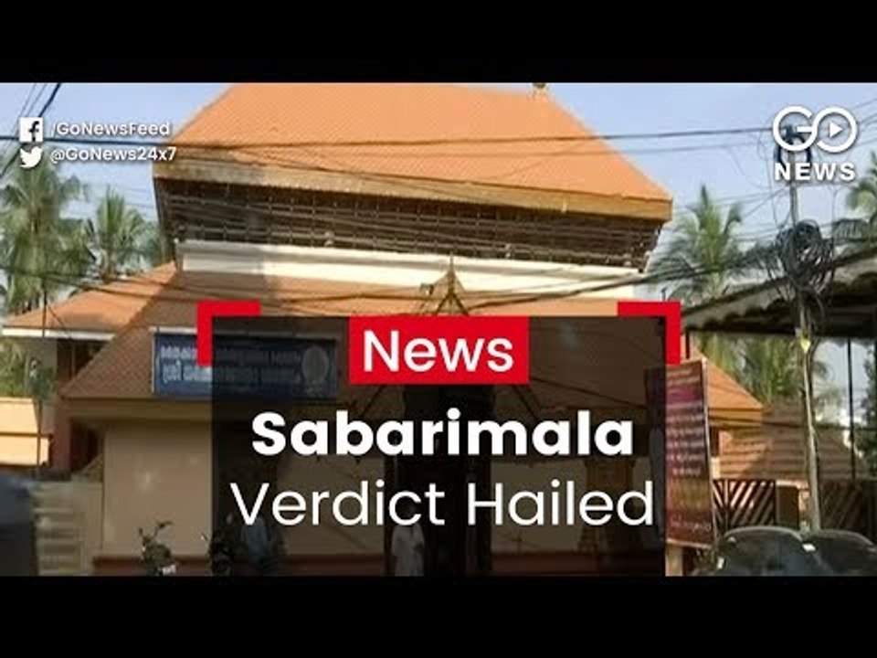 Sabarimala Verdict Hailed