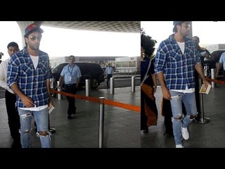 Spotted Ranbir Kapoor at the Mumbai airport | SpotboyE