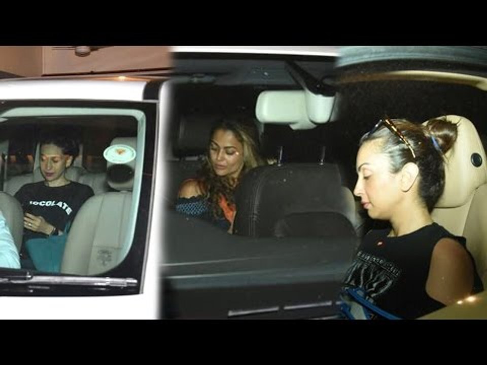 SPOTTED: Karishma Kapoor, Amrita Arora and Seema Khan at Kareena Kapoor Khan's House | SpotboyE