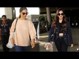 SPOTTED: Deepika Padukone and Sonam Kapoor at the Airport | SpotboyE