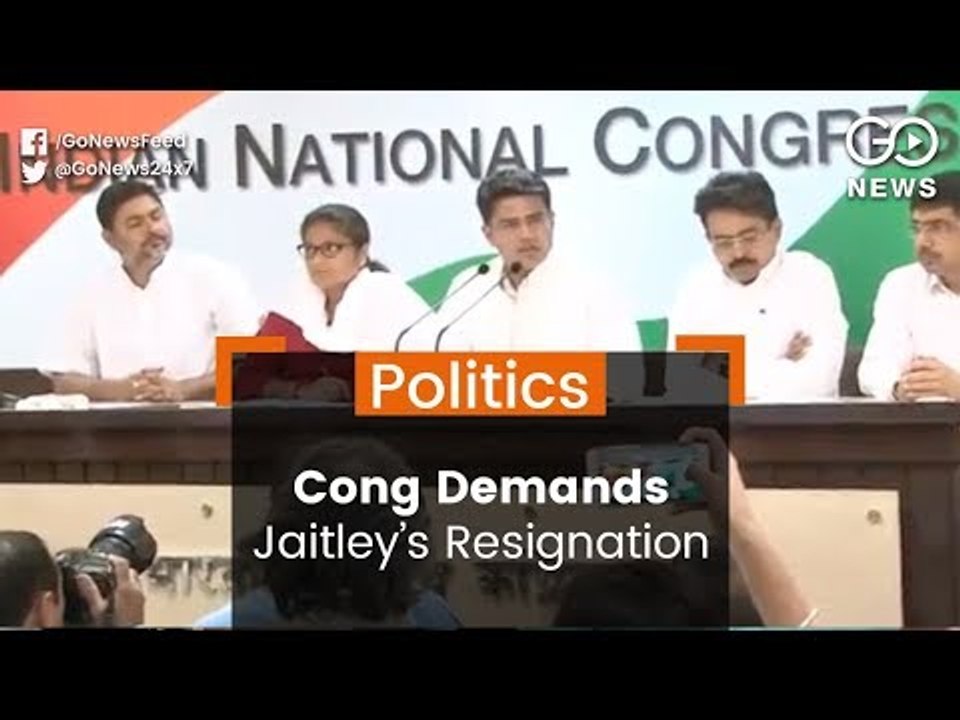 Cong Seeks Jaitley's Resignation
