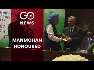 Manmohan Conferred Indira Peace Prize