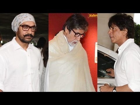 Shahrukh Khan, Aamir, Hrithik,Farhan, Arbaaz, Malaika at Vinod Khanna's prayer meet | SpotboyE