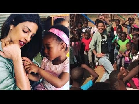 Priyanka Chopra Teaches African Kids How To Do The Bollywood Thumka | Bollywood NEWS