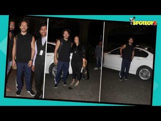 SPOTTED- Tiger Shroff with Mom leaving for Vacation | SpotboyE