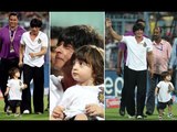 SPOTTED: Shahrukh Khan Races with his son Abram at Eden Gardens | SpotboyE