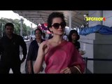 SPOTTED: Kangana Ranaut Leaving for Varanasi | SpotboyE