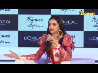 UNCUT- Deepika Padukone unveils L'Oréal Paris Cannes collection 2017- Part-1 | SpotboyE