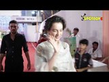 SPOTTED: Kangana Ranaut at her Friend's Wedding Ceremony | SpotboyE