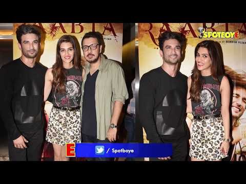 Sushant Singh Rajput, Kriti Sanon, Jim Sarbh at Raabta Special Screening | SpotboyE
