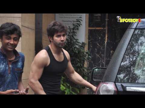 SPOTTED- Varun Dhawan Post his Gym Session | SpotboyE