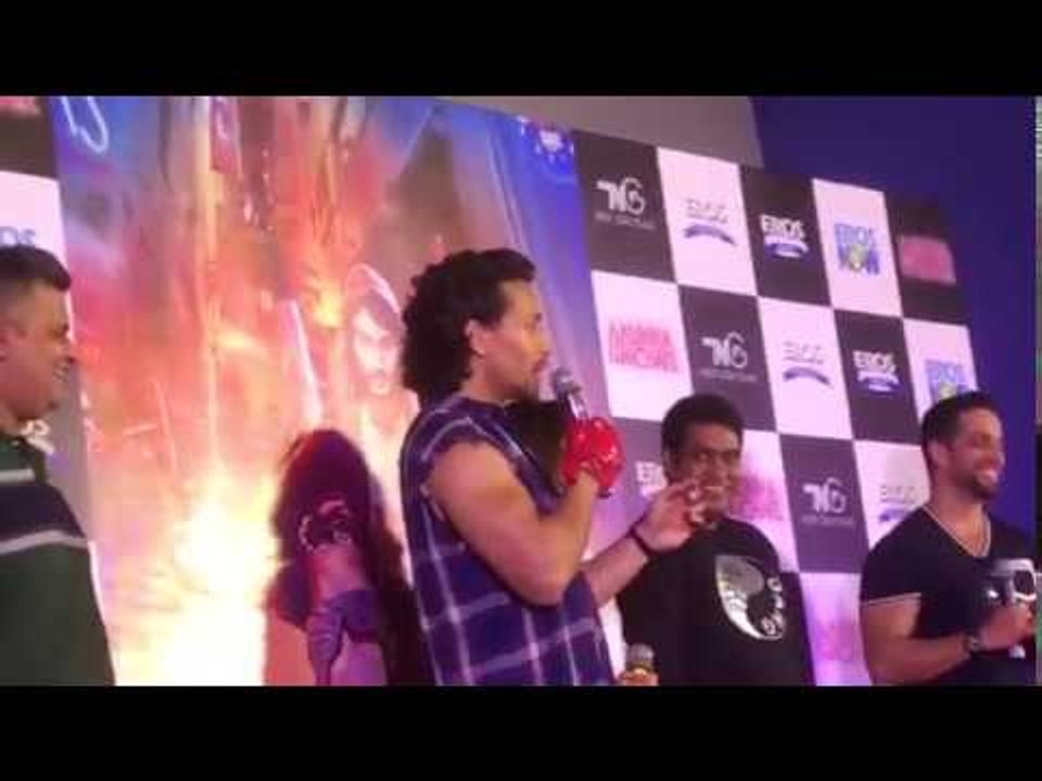 Tiger Shroff uses a typical Mumbai slang "Ghanta" word during the song launch of Munna Michael