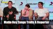 Matin Rey Tangu Trolls a Media Reporter | Tubelight Fun Night With Salman Khan And Team | SpotboyE