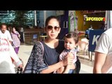 SPOTTED: Mira Rajput with Daughter Misha at the Airport | SpotboyE