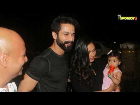 SPOTTED: Shahid Kapoor, Mira Rajput, Misha Kapoor at Hakim's Son Birthday | SpotboyE