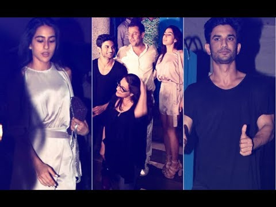 Sara Ali Khan Dines With Sushant Singh Rajput, Abhishek Kapoor & Mom Amrita Singh | SpotboyE
