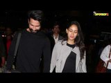 SPOTTED: Shahid Kapoor and Mira Rajput at the Airport as they return from London | SpotboyE