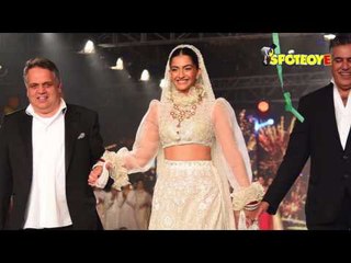 Sonam Kapoor stuns as showstopper bride in Abu Jani Sandeep Khosla's Wedding Collection | SpotboyE