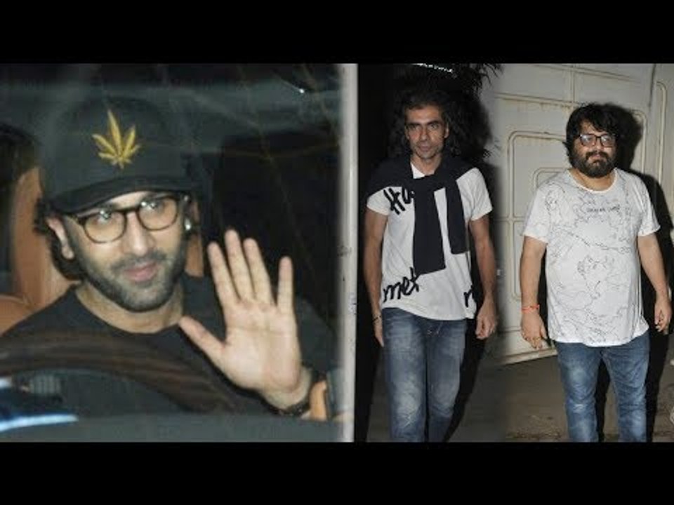 SPOTTED : Ranbir Kapoor, Imtiaz Ali and Pritam at the screening of Jab Harry Met Sejal | SpotboyE