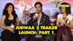 UNCUT- Varun Dhawan, Jacqueline Fernandez,Taapsee Pannu at Judwaa 2 Trailer Launch-Part1 | SpotboyE
