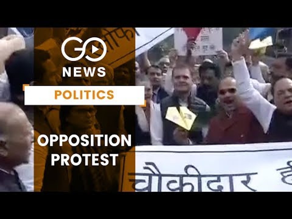 Opposition Protest Outside Parliament