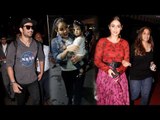 Sushant Singh Rajput, Mira Rajput with Misha, Anil Kapoor, Ileana D'cruz at the Airport | SpotboyE