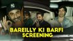 Ranbir Kapoor, Ayushmann Khurrana, Varun Dhawan, Sushant Singh Rajput at Bareilly Ki Barfi Screening