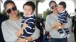 SPOTTED: Kareena Kapoor Khan with Baby Taimur at the Mumbai Airport | SpotboyE