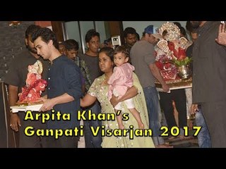 Download Video: UNCUT- Arpita Khan's Ganpati Visarjan 2017 | Sohail Khan | Aayush Sharma | SpotboyE