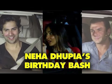 Varun Dhawan, Malaika Arora, Soha Ali Khan, Sohail Khan at Neha Dhupia's Birthday Bash | SpotboyE