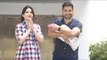 Soha Ali Khan & Kunal Kemmu Snapped with Their Baby Girl Inaaya Naumi Kemmu| SpotboyE