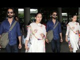 SPOTTED: Shahid Kapoor with Wife Mira Rajput at the Airport | SpotboyE