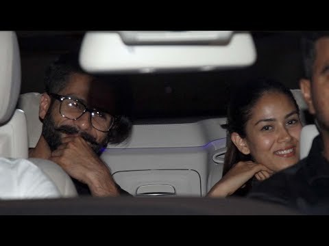 SPOTTED: Shahid Kapoor and Mira Rajput at Karan Johar's House | SpotboyE