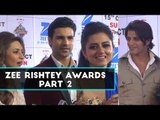 UNCUT- Divyanka Tripathi, Vivek Dahiya, Riddhi Dogra, Karnvir Bohra at Zee Rishtey Awards- Part 2