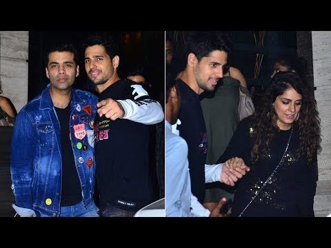Spotted : Siddharth Malhotra Celebrating his Birthday with his Friends at Bandra | SpotboyE