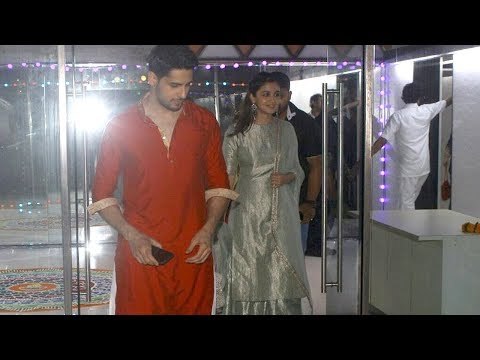 Alia Bhatt and Sidharth Malhotra HAPPILY Exit Together From Sanjay Kapoor’s Bash | SpotboyE