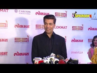 Karan Johar Reaction On Padmavati Controversy at Lokmat Most Stylish Awards 2017 | SpotboyE