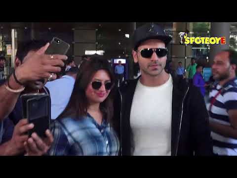 SPOTTED- Anita Hassanandani, Divyanka-Vivek, Aditi Bhatia, Abhishek Verma Return from Budapest