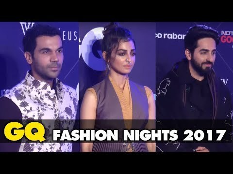 UNCUT- Ayushmann Khurrana, Rajkummar Rao, Radhika Apte at GQ Fashion Nights 2017 | SpotboyE
