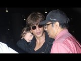 SPOTTED: Shahrukh Khan and Abram Arrive Back from London | SpotboyE