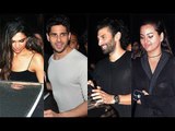 SPOTTED: Deepika Padukone, Aditya Roy, Sonakshi and Sidharth Malhotra Post Dinner | SpotboyE